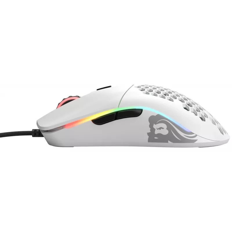 Mouse Glorious Gaming Glorious Model O- Regular (bianco), per destrorsi, ottico, USB Type-A, 3200 DPI, bianco