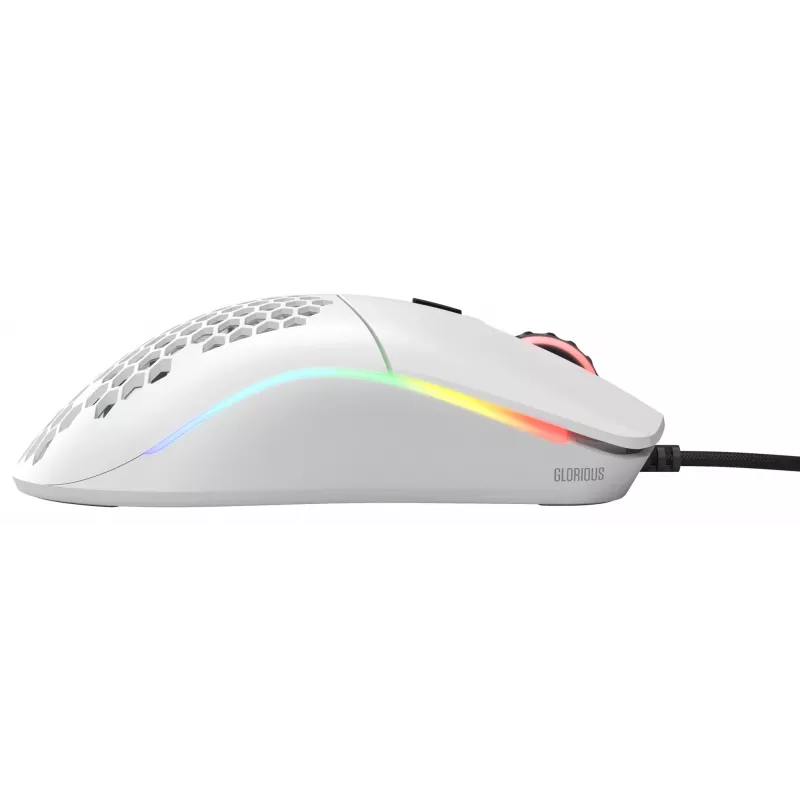 Mouse Glorious Gaming Glorious Model O- Regular (bianco), per destrorsi, ottico, USB Type-A, 3200 DPI, bianco