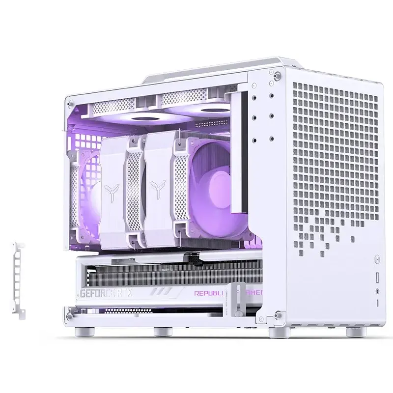 Case per computer Jonsbo Jonsplus Z20 Mesh Mini Tower Micro-ATX bianco