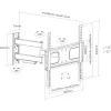 InLine supporto a parete per display 81-140cm 32-55 pollici max. 50kg
