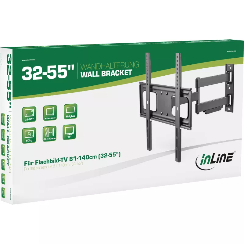 InLine supporto a parete per display 81-140cm 32-55 pollici max. 50kg