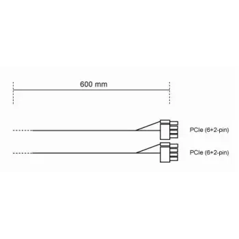 Cavo di alimentazione be quiet! CP-6620 0,6 m