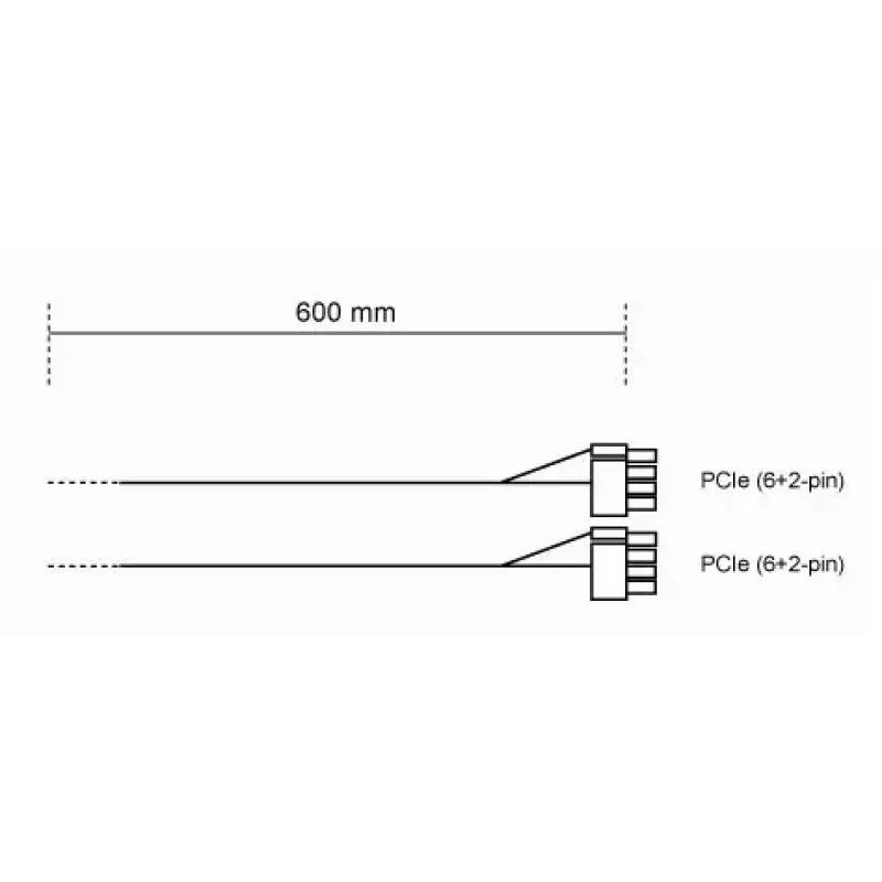 Cavo di alimentazione be quiet! CP-6620 0,6 m