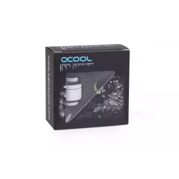 Connettore per tubi Alphacool 17489 ottone bianco 22 mm profondità 1,8 cm diametro