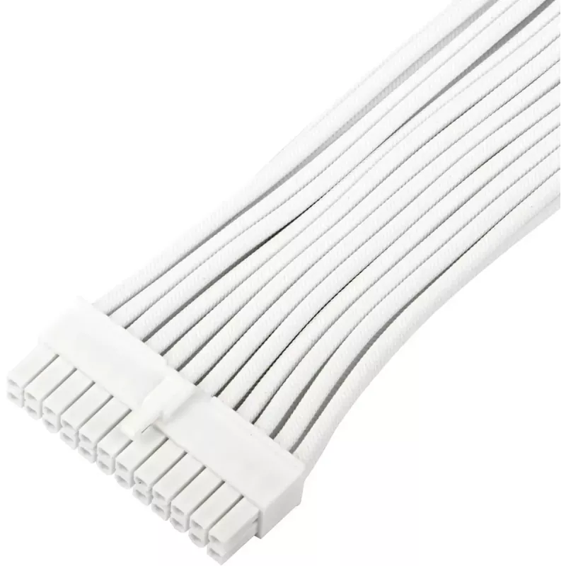 Prolunga cavo alimentatore SILVERSTONE 24 pin ATX SST-PP07E-MBW-V2 30 cm bianco