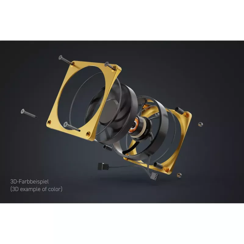Ventola Alphacool Apex Stealth Metall 12 cm 400-3000 RPM 30-49.9 dB