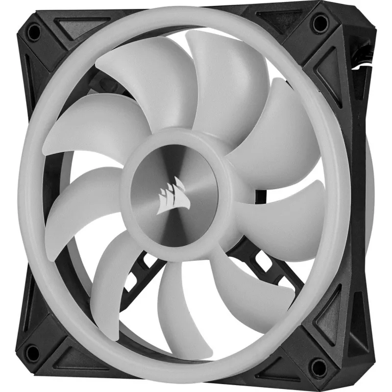Kit doppia ventola CORSAIR iCUE QL140 RGB 140mm PWM con Lighting Node Core