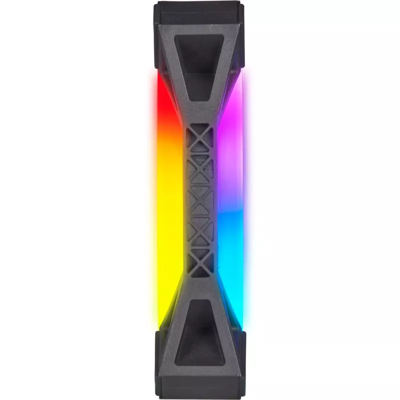 Kit doppia ventola CORSAIR iCUE QL140 RGB 140mm PWM con Lighting Node Core