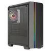Case PC Aerocool GENESISV2BK ATX, pannello frontale LED ventola ARGB 12 cm, nero