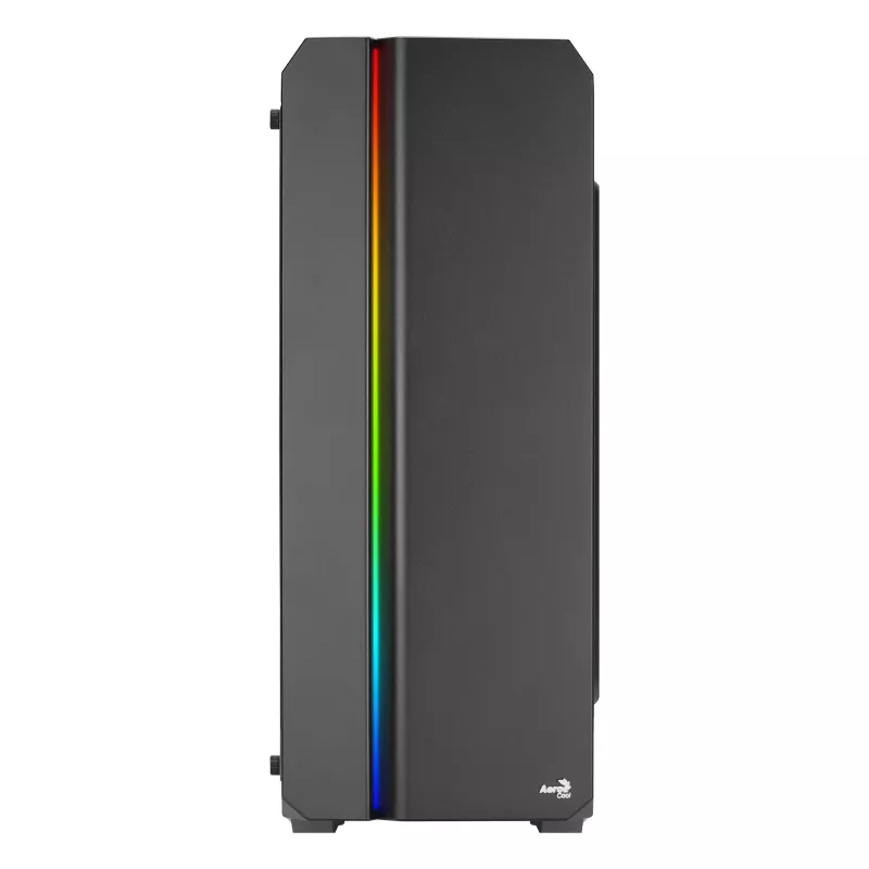 Case PC Aerocool GENESISV2BK ATX, pannello frontale LED ventola ARGB 12 cm, nero