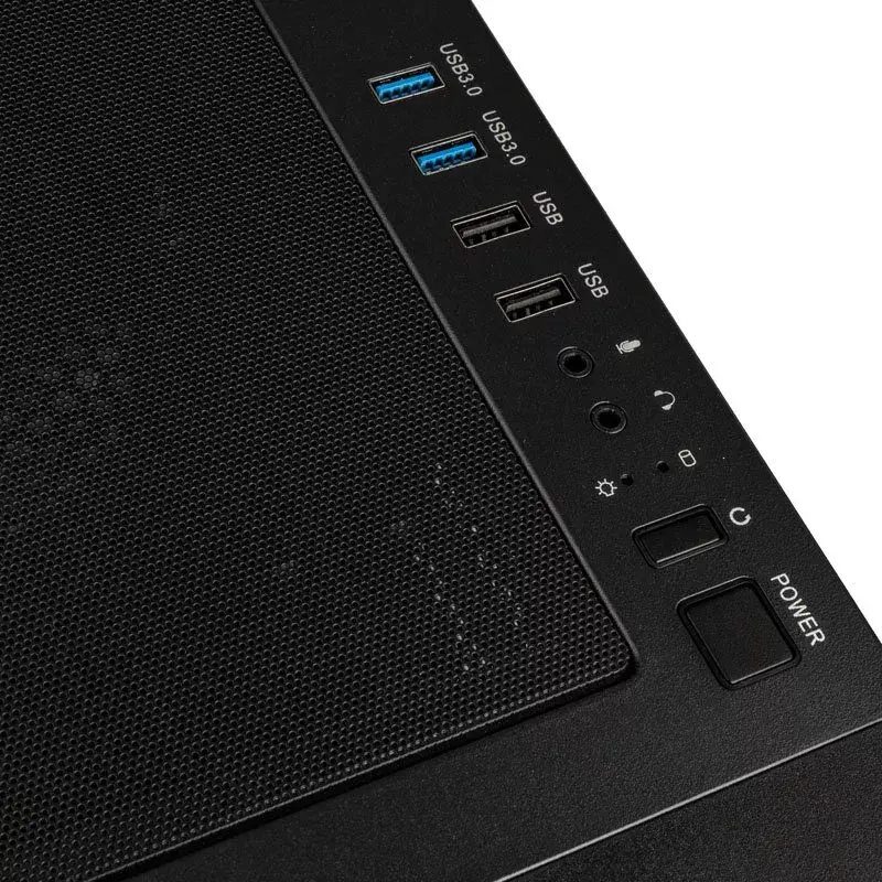 Case Midi Tower Kolink UNITY MESHBAY PERFORMANCE nero