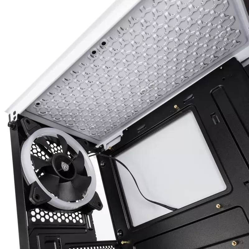 Case per computer Kolink VOID WHITE Midi Tower bianco, nero