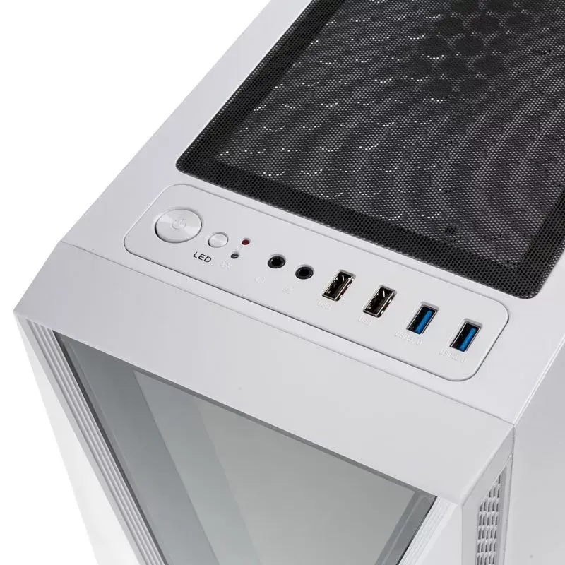 Case per computer Kolink VOID WHITE Midi Tower bianco, nero