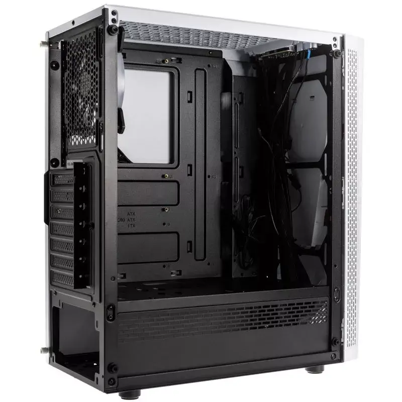 Case per computer Kolink VOID WHITE Midi Tower bianco, nero