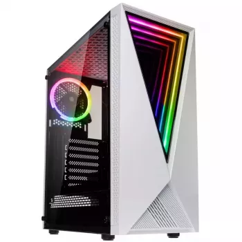 Case per computer Kolink VOID WHITE Midi Tower bianco, nero