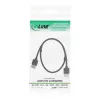 InLine Cavo HDMI High Speed con Ethernet, AM/AM, ultra piatto, nero/oro, 1,8 m