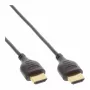 InLine Cavo HDMI High Speed con Ethernet, AM/AM, ultra piatto, nero/oro, 1,8 m