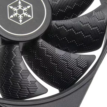 Ventola per case SILVERSTONE SST-SF120B 120 mm nero — ventola di raffreddamento da 120 mm per case PC