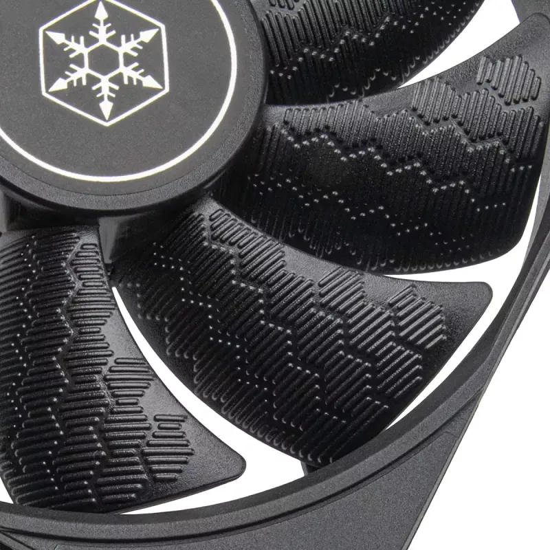 Ventola per case SILVERSTONE SST-SF120B 120 mm nero — ventola di raffreddamento da 120 mm per case PC