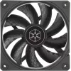 Ventola per case SILVERSTONE SST-SF120B 120 mm nero — ventola di raffreddamento da 120 mm per case PC