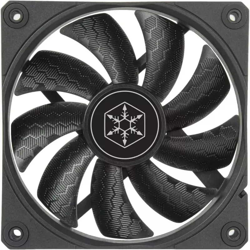 Ventola per case SILVERSTONE SST-SF120B 120 mm nero — ventola di raffreddamento da 120 mm per case PC