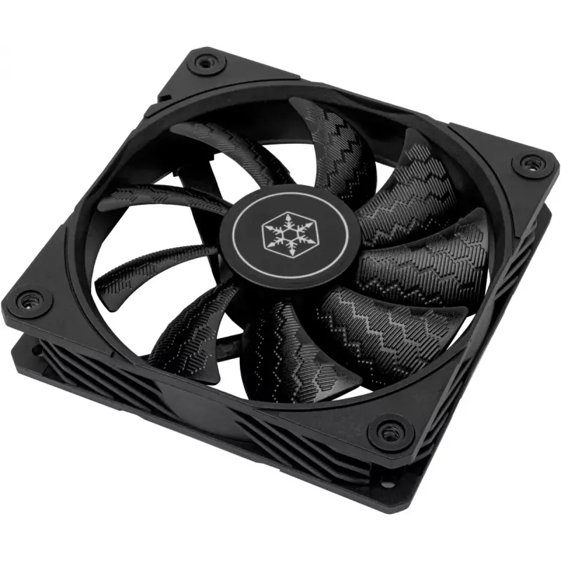 Ventola per case SILVERSTONE SST-SF120B 120 mm nero — ventola di raffreddamento da 120 mm per case PC