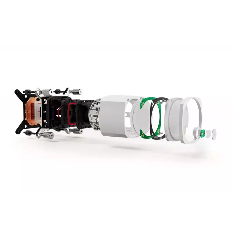 EK Water Blocks EK-Nucleus AIO CR360 Lux D-RGB raffreddamento a liquido per CPU, 360 mm, bianco