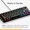 GLORIOUS GMMK 3 PRO 65% Tastiera meccanica preassemblata, cablata USB, QWERTY, RGB, Nero