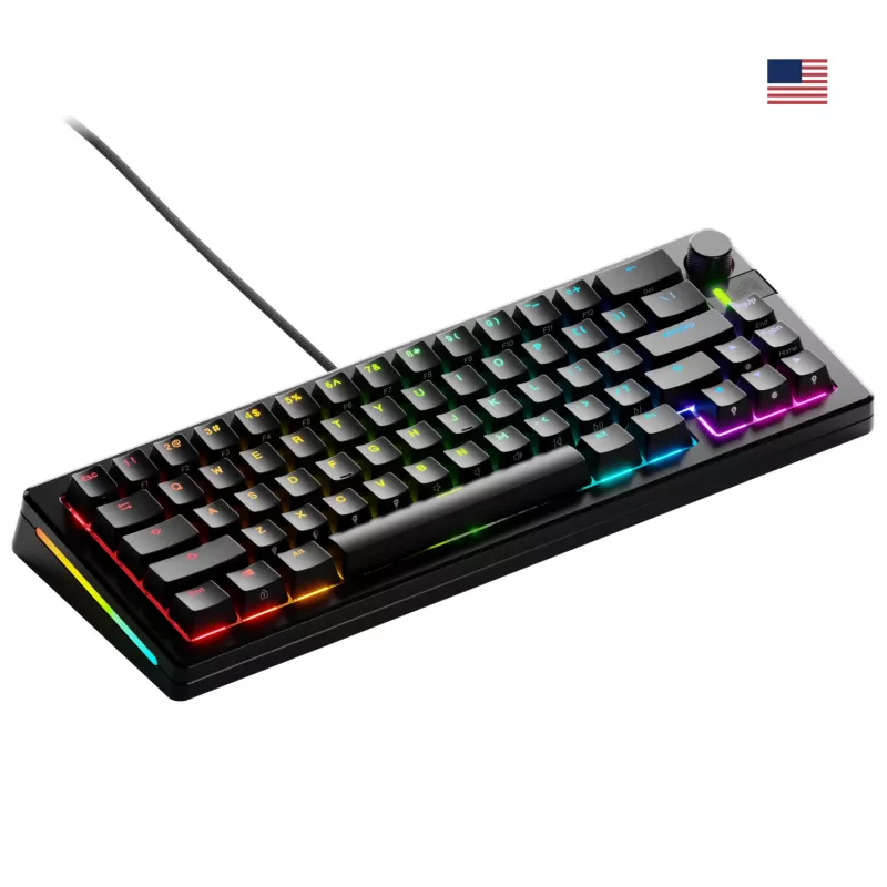 GLORIOUS GMMK 3 PRO 65% Tastiera meccanica preassemblata, cablata USB, QWERTY, RGB, Nero