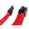 SilverStone SST-PP07-PCIR prolunga da PCIe a 8 pin a PCIe a 6+2 pin, 0,25 m, rosso