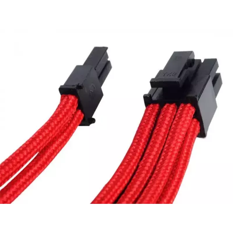 SilverStone SST-PP07-PCIR prolunga da PCIe a 8 pin a PCIe a 6+2 pin, 0,25 m, rosso