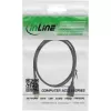 InLine Cavo di prolunga USB 2.0 Type-A maschio / femmina, placcato oro, nero, 0,5 m