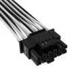 Cavo CORSAIR Premium Individually Sleeved 12+4pin PCIe Gen 5 12VHPWR 600W Type 4 nero/bianco