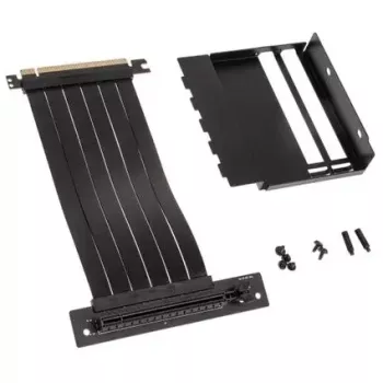 Kit di montaggio verticale GPU Kolink KL-VERTKIT — compatibile con Midi Tower, acciaio e TPE, cavo 0,23 m