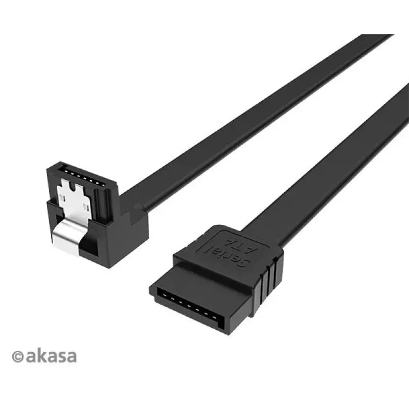 Cavo dati SATA interno Akasa Proslim connettore a 90°, 100 cm