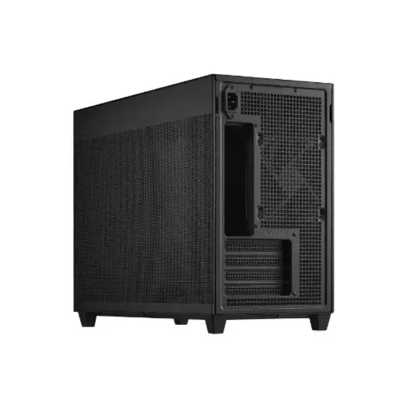 Case PC ASUS Prime AP201 MicroATX Mini Tower nero — supporta microATX, GPU max. 338 mm, altezza dissipatore CPU 170 mm, 3x vani 3,5 pollici, USB-A 2x, USB-C 1x