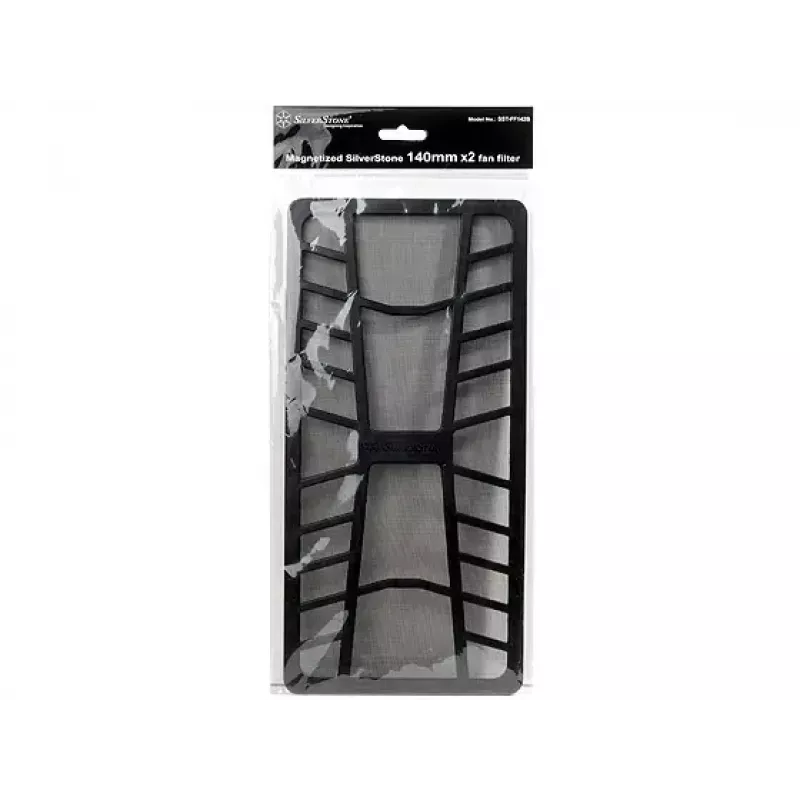 Ventola SILVERSTONE FF142 — 320×155×5 mm, nero, modello SSTFF142B