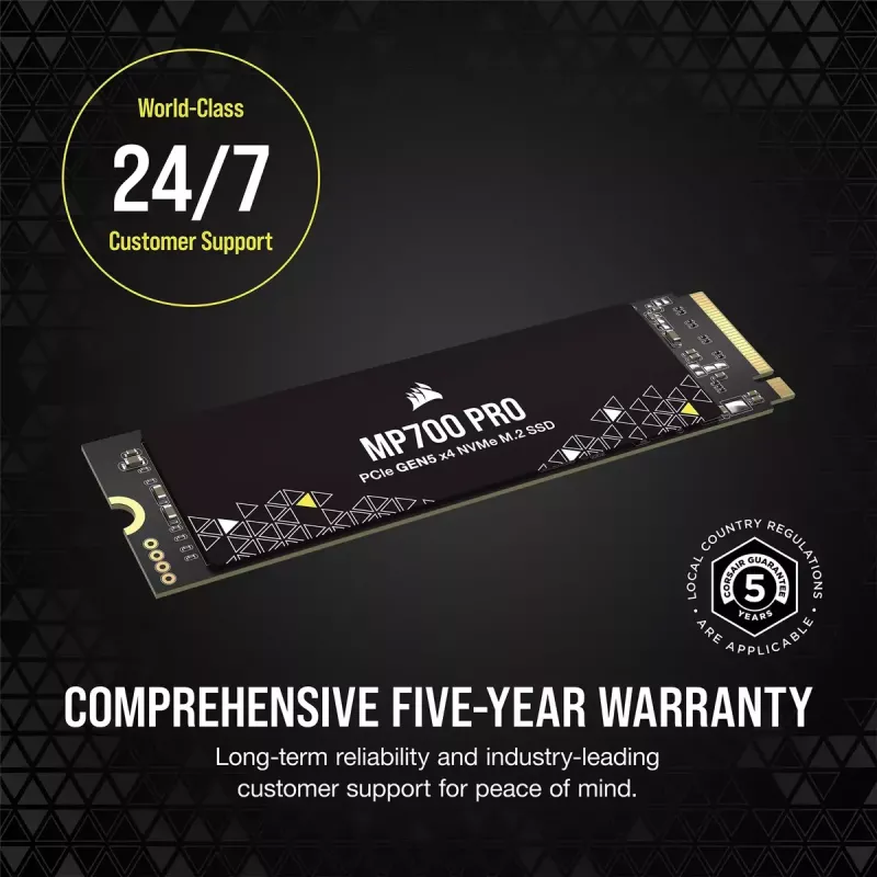 SSD 2 TB CORSAIR M.2 PCI-E NVMe Gen5 MP700 PRO retail