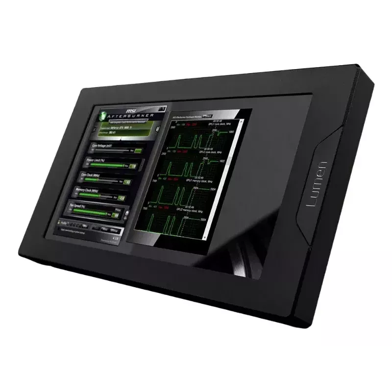 Display EKWB EK-Quantum Lumen 7 pollici LCD, alluminio, nero, 192×112×16,1 mm