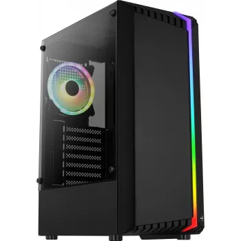Case PC AEROCOOL Bionic Midi Tower — ATX, vetro temperato, vani 3,5