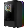 Aerocool Bionic V2 (PGS Bionic-G-BK-v2) case PC Midi Tower, ATX, RGB, vetro temperato, nero