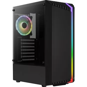 Case PC AEROCOOL Bionic Midi Tower — ATX, vetro temperato, vani 3,5