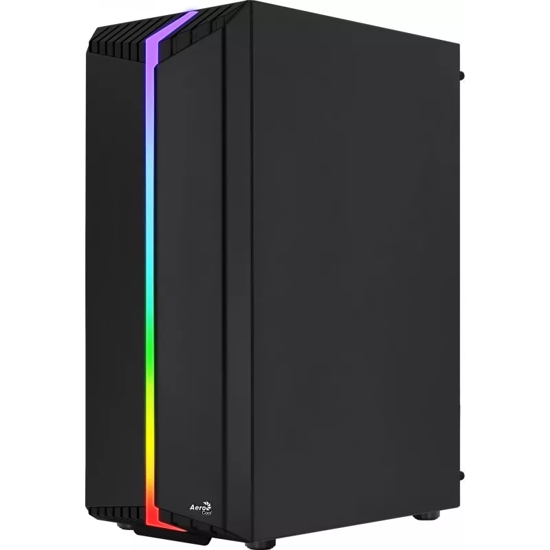Aerocool Bionic V2 (PGS Bionic-G-BK-v2) case PC Midi Tower, ATX, RGB, vetro temperato, nero