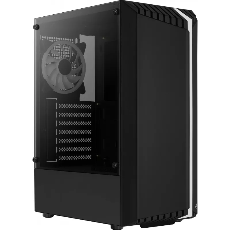 Aerocool Bionic V2 (PGS Bionic-G-BK-v2) case PC Midi Tower, ATX, RGB, vetro temperato, nero