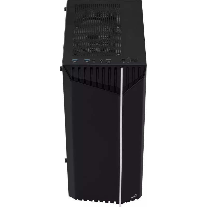 Aerocool Bionic V2 (PGS Bionic-G-BK-v2) case PC Midi Tower, ATX, RGB, vetro temperato, nero