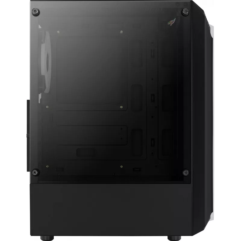 Aerocool Bionic V2 (PGS Bionic-G-BK-v2) case PC Midi Tower, ATX, RGB, vetro temperato, nero