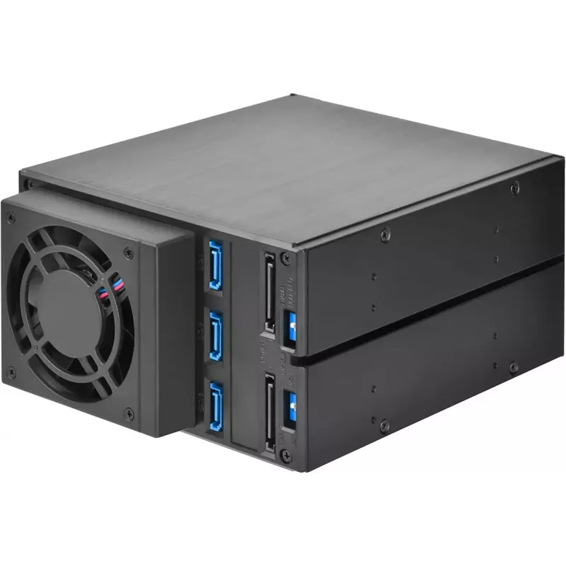 SilverStone SST-FS303-12G telaio estraibile per 3 unità da 3,5 pollici, nero