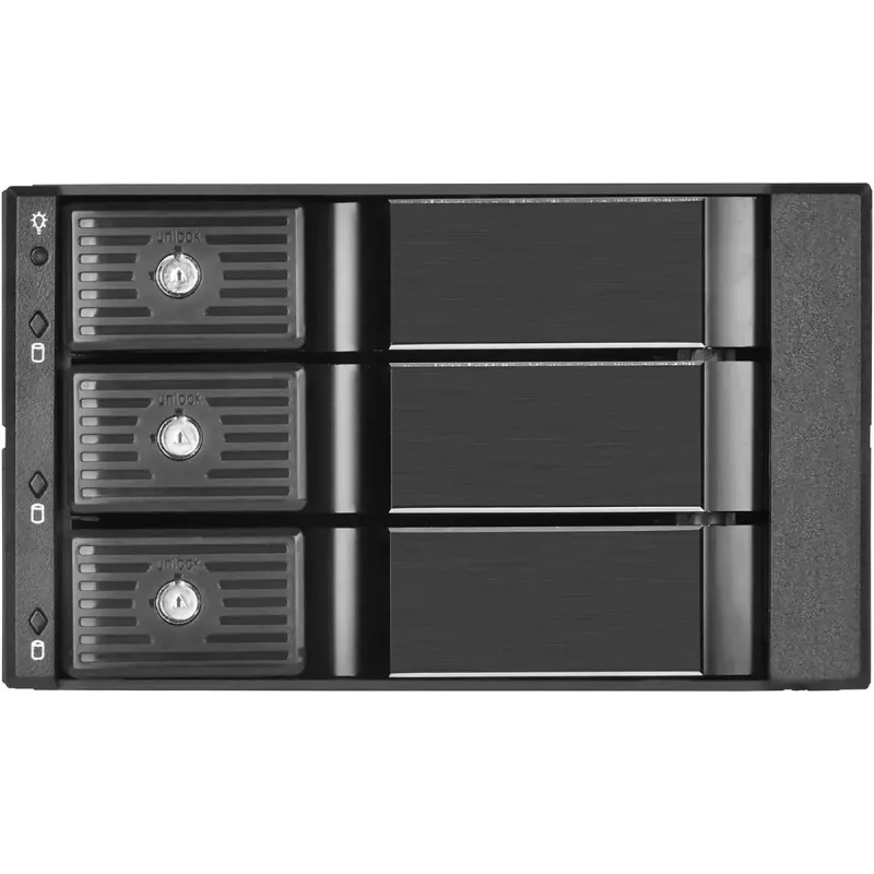 SilverStone SST-FS303-12G telaio estraibile per 3 unità da 3,5 pollici, nero