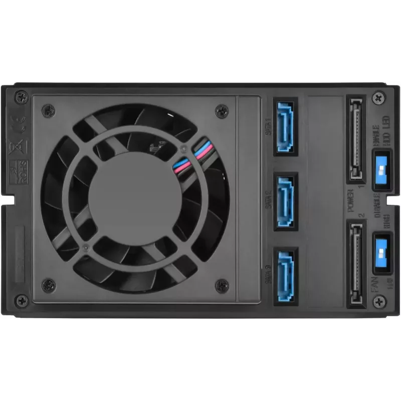 SilverStone SST-FS303-12G telaio estraibile per 3 unità da 3,5 pollici, nero