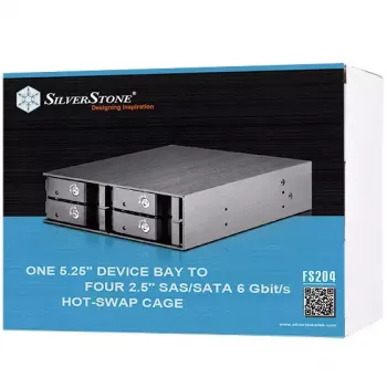 Disk Array Silverstone FS204 nero